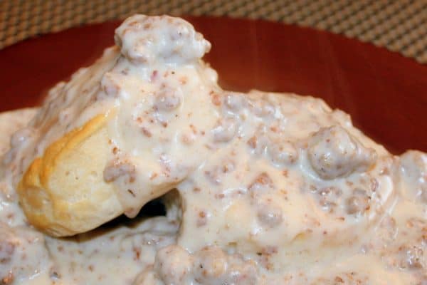 Sausage gravy, biscuits and gravy, milk gravy