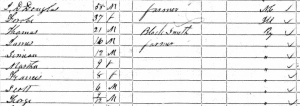 1850 JD Douglas Census