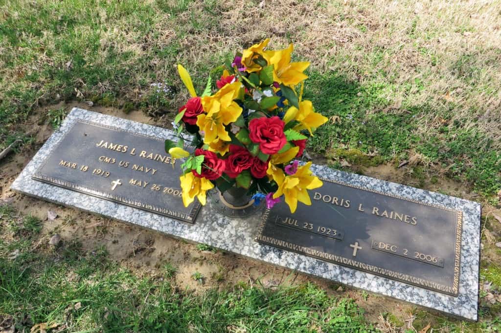 James Raines and Doris Schuster headstone