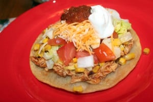 Chicken Tostadas