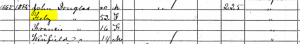 1860 Census John JD Douglas