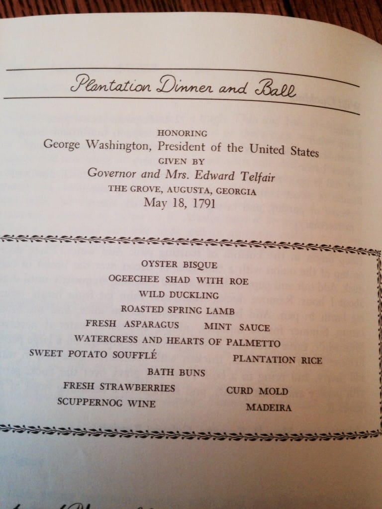 13 Colonies Cookbook Menu