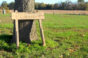 Boucher Cemetery Sign