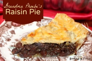 Raisin pie 