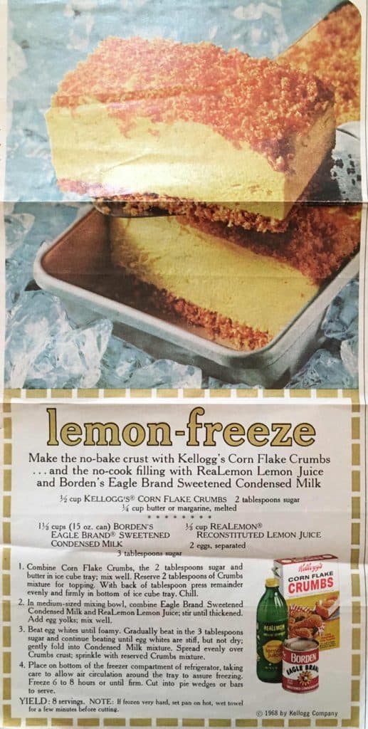 brand name recipe lemon freeze