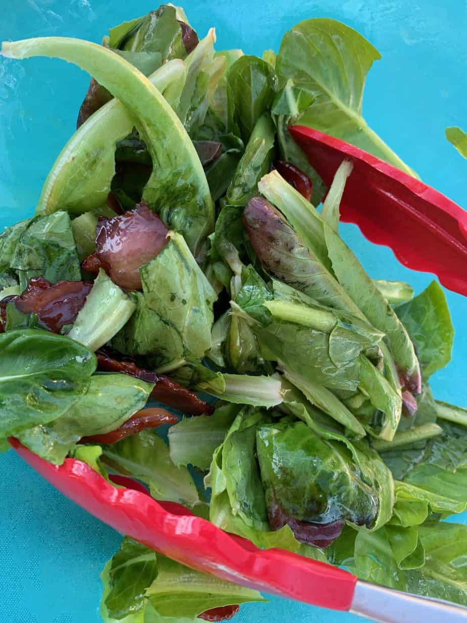 Wilted Lettuce with Hot Bacon Dressing