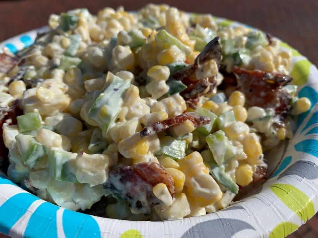 creamy grilled corn salad 