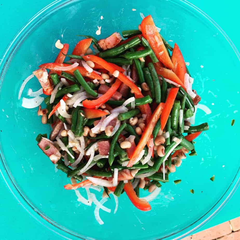 Warm Green Bean Salad with Mustard Dressing