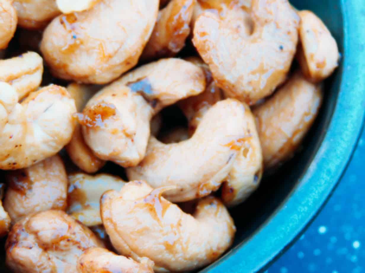 Spiced Honey Glazed Cashews