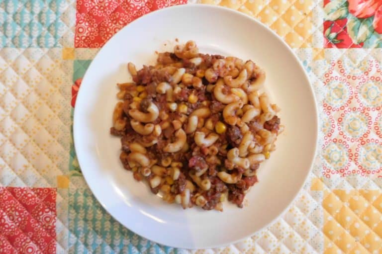 Dinner Plate with Casserole