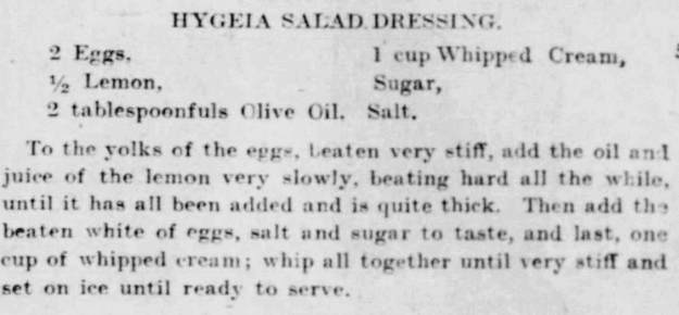 Hygeia-salad-dressing from 1905