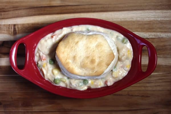 Chicken Pot Pie with Biscuits - Rooted in Foods