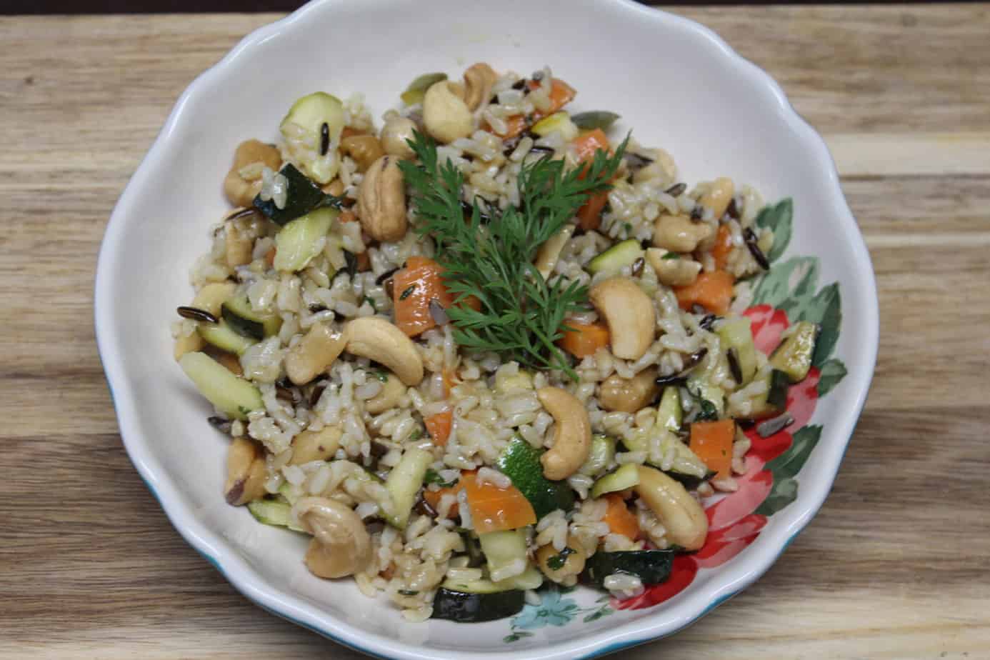 Fresh Zucchini Rice Salad