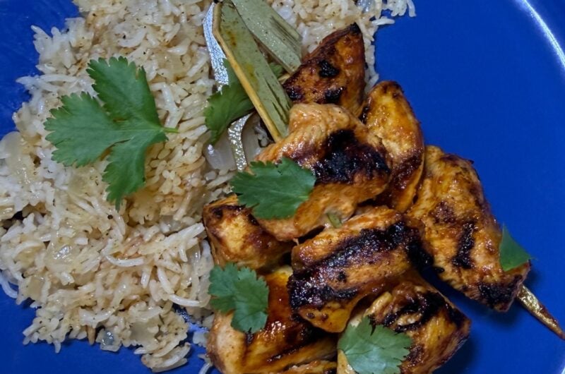 Grilled Lemon Garlic Chicken with Brazilian Style Rice 